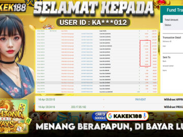 KAKEK188 di Game Slot Mahjong Ways RP.2.500.000 LUNAS bukti-12