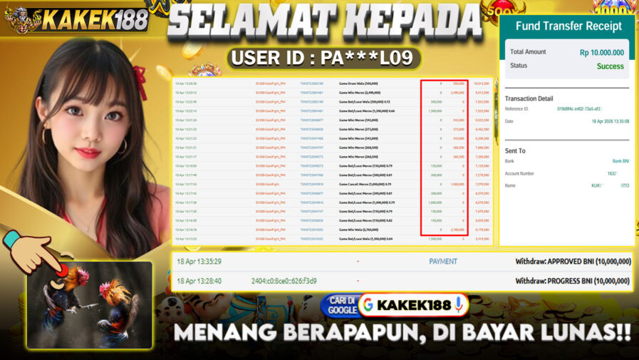KAKEK188 di Game SV Cookfight RP.10.000.000 LUNAS bukti-18