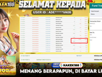 KAKEK188 di Game Slot Gates Of Olympus 1000 RP.2.300.000 LUNAS bukti kek -2