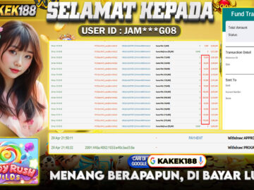 KAKEK188 di Game Slot Candy Rush Wilds 2 RP.9.010.000 LUNAS bukti-24