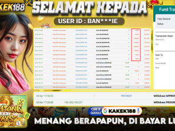 KAKEK188 di Game Slot Mahjong Ways RP.25.000.000 LUNAS bukti-25